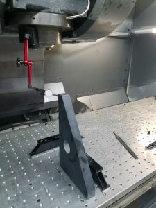 Aligning and leveling a 5-axis Okuma 